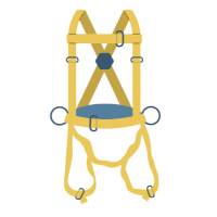 Fall protection harnesses should be used by workers who do tasks at heights like loading goods at higher places. It prevents from falling and thereby protects from injury. 