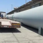 Adnovs shipment: Three large LPG Underground Storage Tanks from Jeddah port to Riyadh.