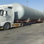 Adnovs shipment: Three large LPG Underground Storage Tanks from Jeddah port to Riyadh.