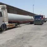 Adnovs shipment: Three large LPG Underground Storage Tanks from Jeddah port to Riyadh.