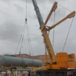 Adnovs shipment: Three large LPG Underground Storage Tanks from Jeddah port to Riyadh.