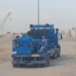 Shipping Trailer Mounted Fracturing Pumper from Iraq to Dammam via Jeddah sea port